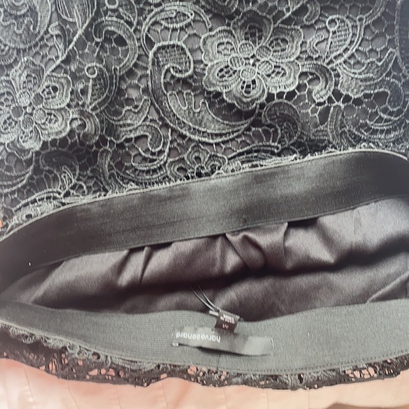*NWT* Harve Bernard Black Lace Pencil Skirt - Picture 5 of 5